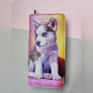 Shag Wear Double Trouble Husky Dog Wallet